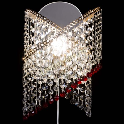 Бра Космея №1 красная в Магнитогорске Гусь Хрустальный