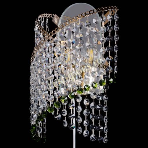 Бра Космея №1 зеленая в Магнитогорске Гусь Хрустальный