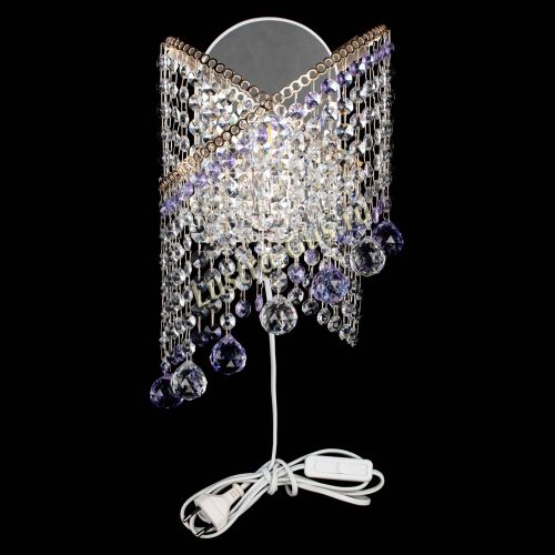 Бра Космея №3 фиолетовая в Магнитогорске Гусь Хрустальный