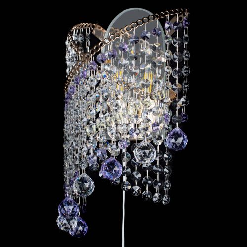 Бра Космея №3 фиолетовая в Магнитогорске Гусь Хрустальный