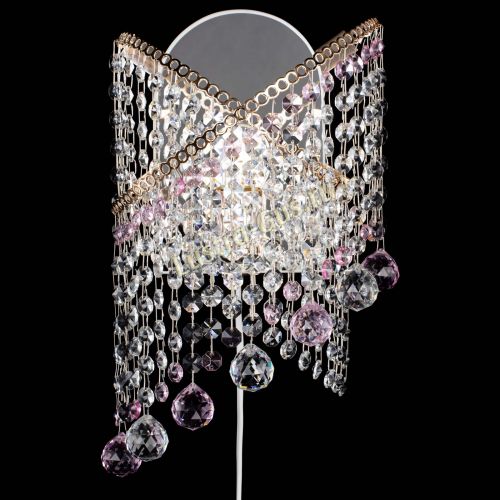 Бра Космея №3 розовая в Магнитогорске Гусь Хрустальный