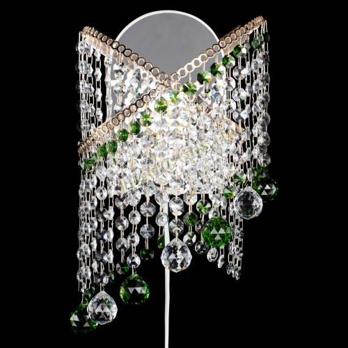 Бра Космея №3 зеленая в Магнитогорске Гусь Хрустальный