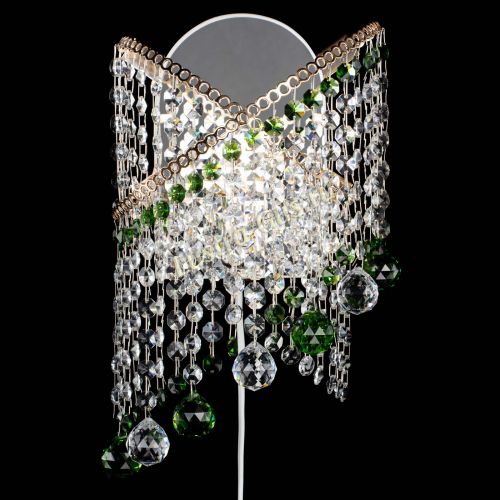 Бра Космея №3 зеленая в Магнитогорске Гусь Хрустальный