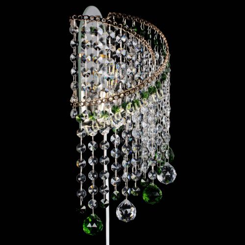 Бра Космея №3 зеленая в Магнитогорске Гусь Хрустальный