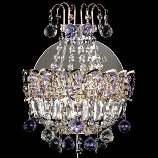  Бра Ника шар фиолетовая