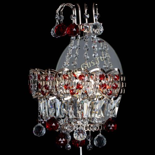 Бра Ника шар красная в Магнитогорске Гусь Хрустальный