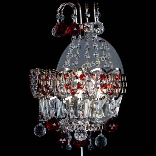 Бра Ника шар красная в Магнитогорске Гусь Хрустальный