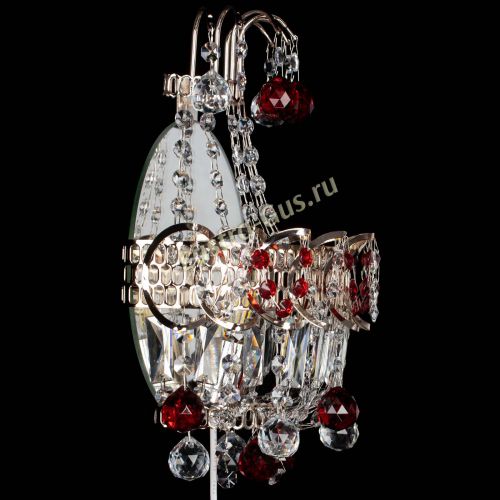 Бра Ника шар красная в Магнитогорске Гусь Хрустальный