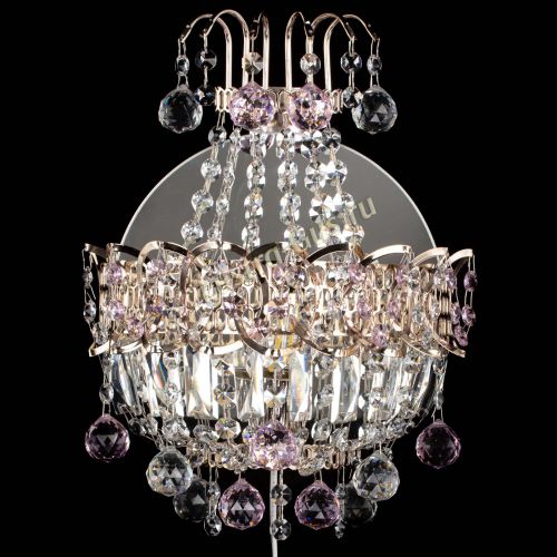 Бра Ника шар розовая в Магнитогорске Гусь Хрустальный