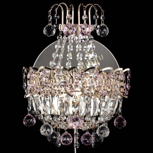 Бра Ника шар розовая в Магнитогорске Гусь Хрустальный