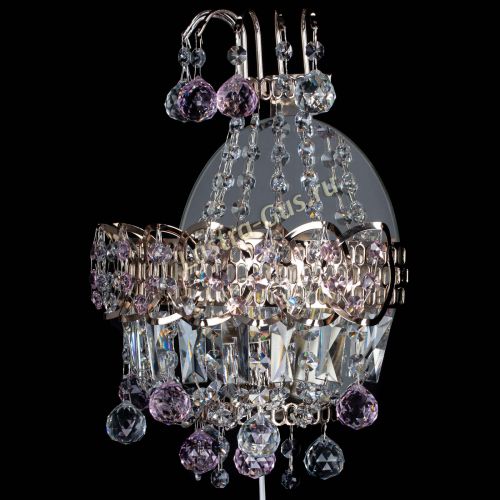 Бра Ника шар розовая в Магнитогорске Гусь Хрустальный