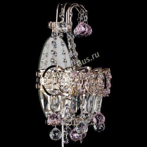 Бра Ника шар розовая в Магнитогорске Гусь Хрустальный