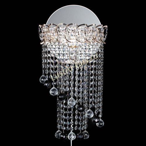 Бра Омега №1 черная в Магнитогорске Гусь Хрустальный