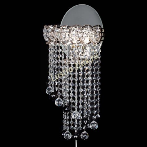 Бра Омега №1 черная в Магнитогорске Гусь Хрустальный