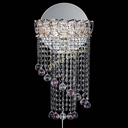 Бра Омега №1 розовая в Магнитогорске Гусь Хрустальный