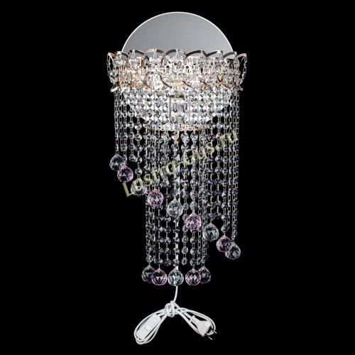 Бра Омега №1 розовая в Магнитогорске Гусь Хрустальный