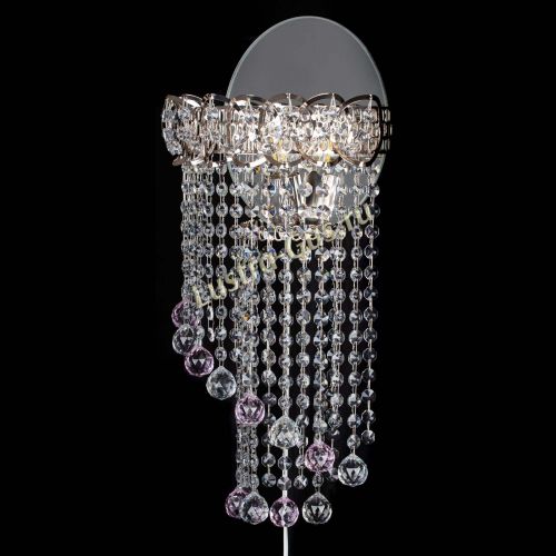 Бра Омега №1 розовая в Магнитогорске Гусь Хрустальный