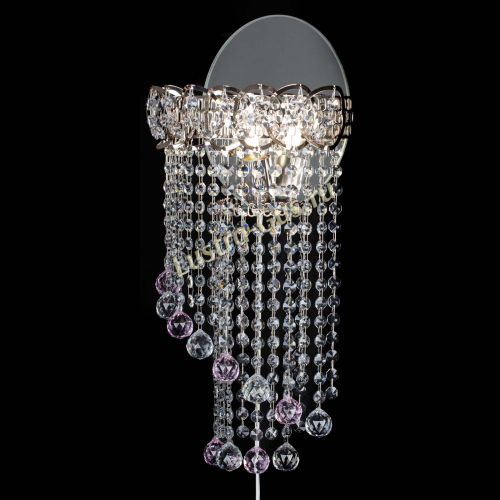 Бра Омега №1 розовая в Магнитогорске Гусь Хрустальный