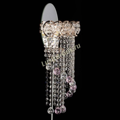 Бра Омега №1 розовая в Магнитогорске Гусь Хрустальный