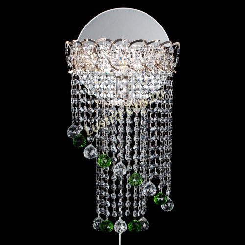 Бра Омега №1 зеленая в Магнитогорске Гусь Хрустальный