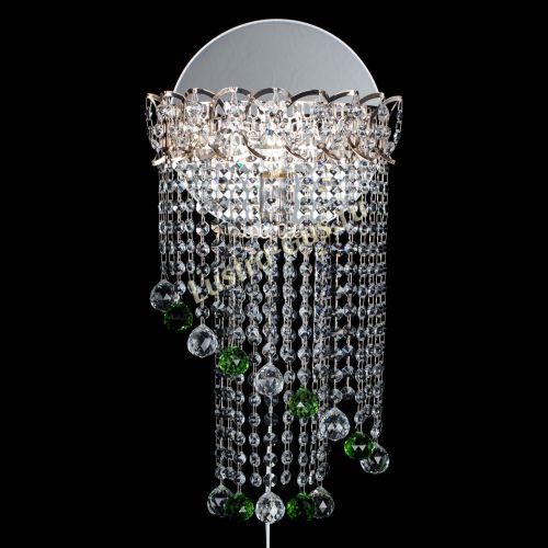 Бра Омега №1 зеленая в Магнитогорске Гусь Хрустальный