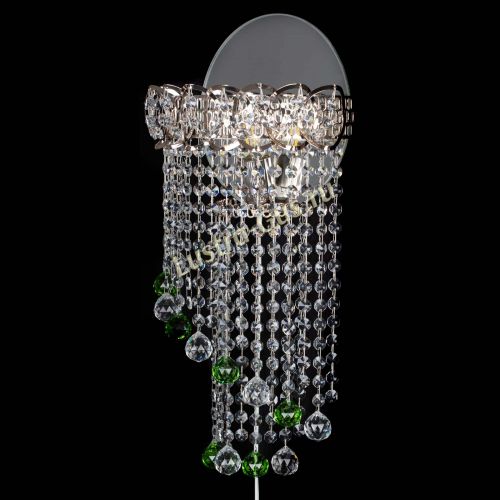 Бра Омега №1 зеленая в Магнитогорске Гусь Хрустальный