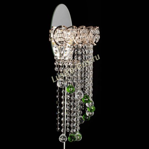 Бра Омега №1 зеленая в Магнитогорске Гусь Хрустальный