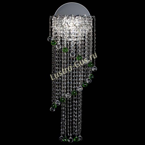 Бра Омега №3 зеленая в Магнитогорске Гусь Хрустальный