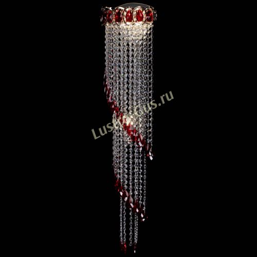 Бра Омега №4 красная в Магнитогорске Гусь Хрустальный