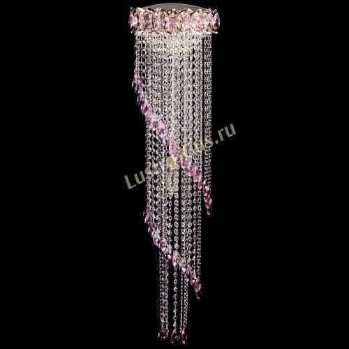 Бра Омега №4 розовая в Магнитогорске Гусь Хрустальный