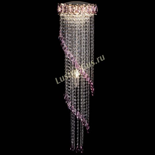 Бра Омега №4 розовая в Магнитогорске Гусь Хрустальный