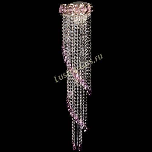 Бра Омега №4 розовая в Магнитогорске Гусь Хрустальный