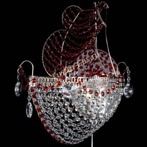 Бра Парусник №1 красная в Магнитогорске Гусь Хрустальный