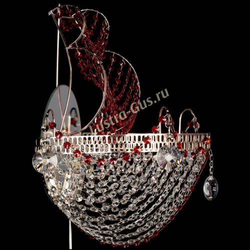 Бра Парусник №1 красная в Магнитогорске Гусь Хрустальный