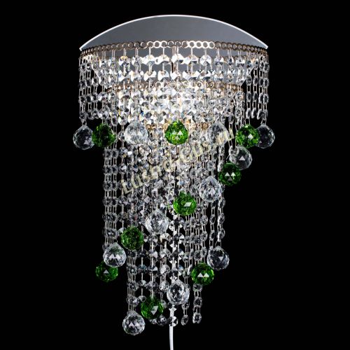 Бра Пирамида №3 зеленая в Магнитогорске Гусь Хрустальный