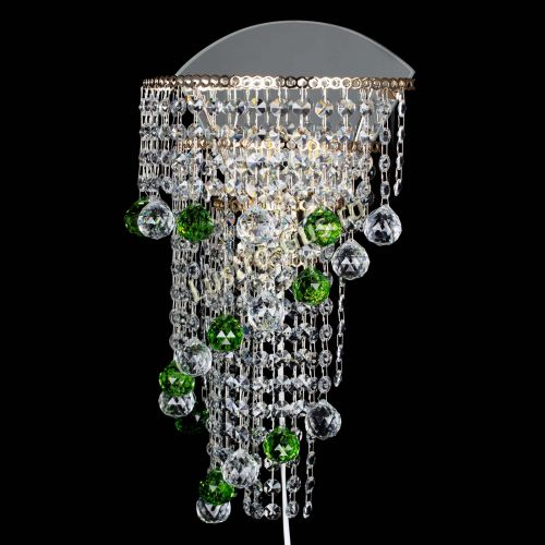 Бра Пирамида №3 зеленая в Магнитогорске Гусь Хрустальный