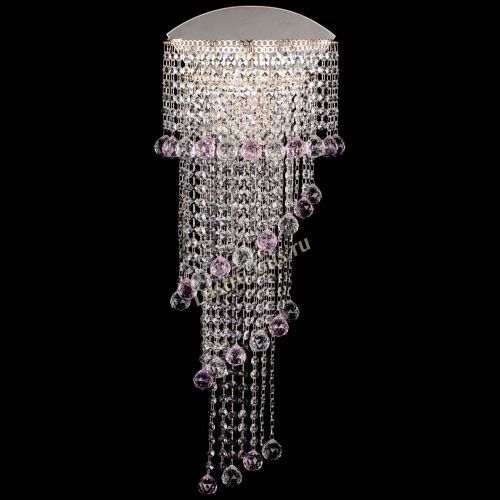 Бра Пирамида №6 розовая в Магнитогорске Гусь Хрустальный