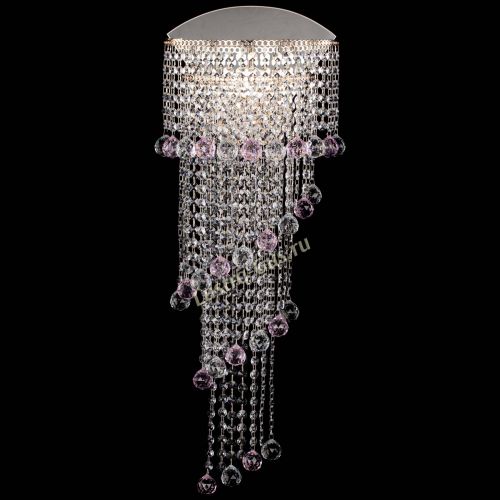 Бра Пирамида №6 розовая в Магнитогорске Гусь Хрустальный