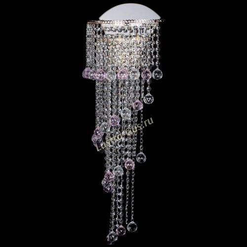 Бра Пирамида №6 розовая в Магнитогорске Гусь Хрустальный