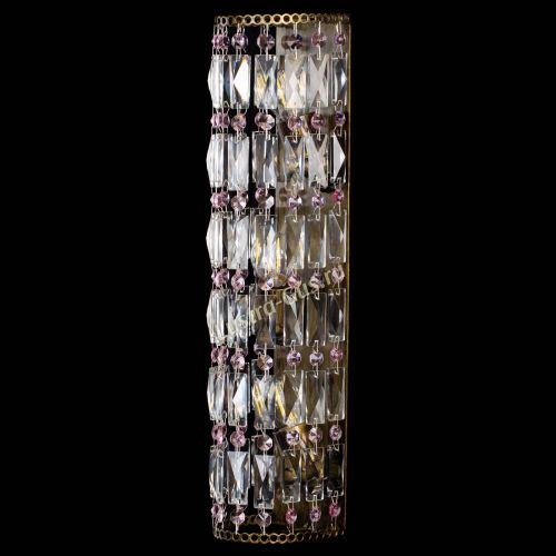 Бра Прямоугольник пластинка под бронзу Розовая в Магнитогорске Гусь Хрустальный