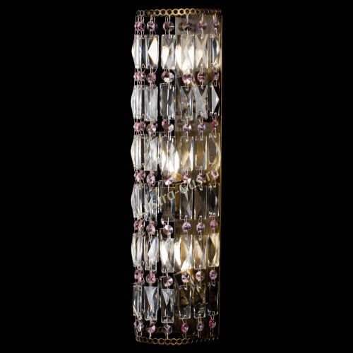 Бра Прямоугольник пластинка под бронзу Розовая в Магнитогорске Гусь Хрустальный