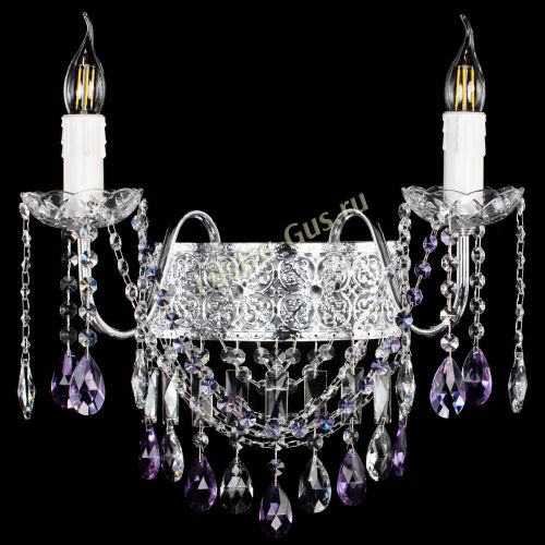 Бра Свеча Восток №2 фиолетовая в Магнитогорске Гусь Хрустальный