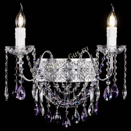 Бра Свеча Восток №2 фиолетовая в Магнитогорске Гусь Хрустальный