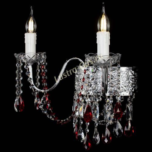 Бра Свеча Восток №2 красная в Магнитогорске Гусь Хрустальный