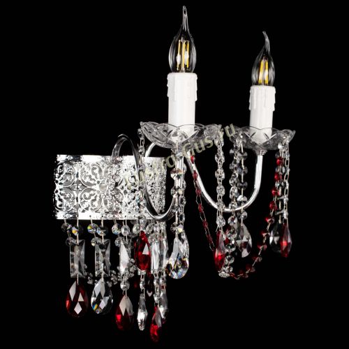 Бра Свеча Восток №2 красная в Магнитогорске Гусь Хрустальный