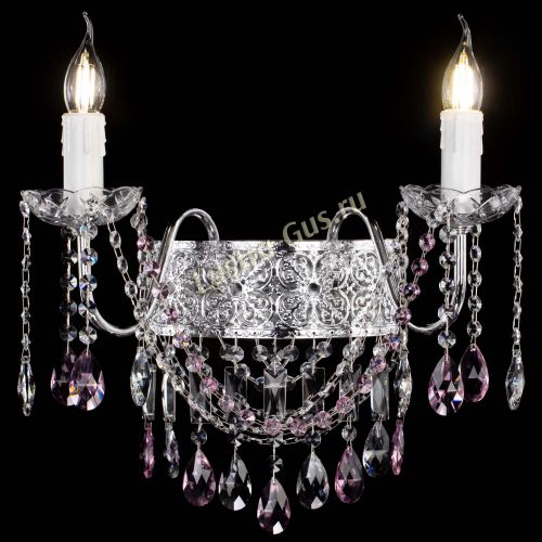 Бра Свеча Восток №2 розовая в Магнитогорске Гусь Хрустальный