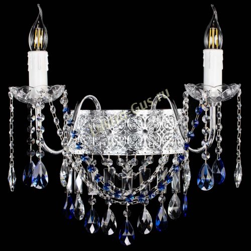 Бра Свеча Восток №2 синяя в Магнитогорске Гусь Хрустальный