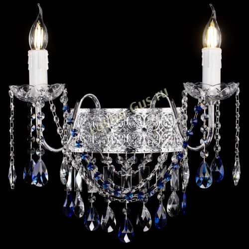 Бра Свеча Восток №2 синяя в Магнитогорске Гусь Хрустальный