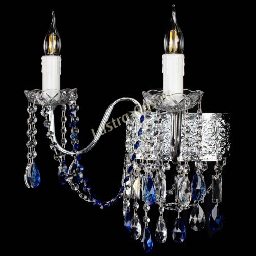 Бра Свеча Восток №2 синяя в Магнитогорске Гусь Хрустальный