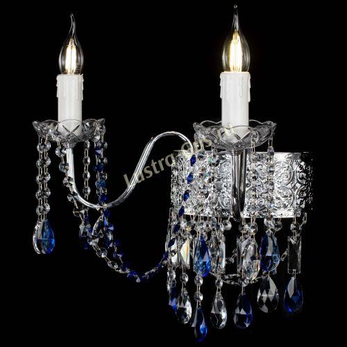 Бра Свеча Восток №2 синяя в Магнитогорске Гусь Хрустальный